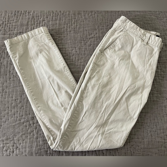 Kenneth Cole Men's Tan Beige Khaki Chinos Pants Sz 34x32 Slim Fit Casual Cotton - Picture 1 of 10